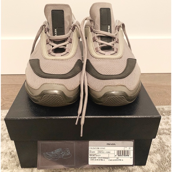 Authentic PRADA Sport Knit Runners Sneakers - Picture 2 of 8